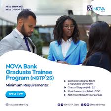 NOVA Bank Graduate Trainee Programme 2025