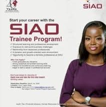 2025 Graduate Trainee Program at SIAO Nigeria