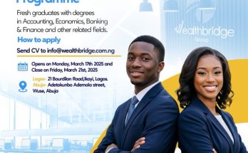 2025 Graduate Trainee Programme at WealthBridge Financial Services Group