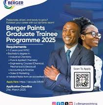 Berger Paints Graduate Trainee Programme 2025