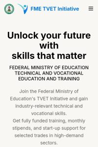 Federal Government Vocational Training Program